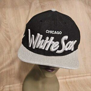 New Era 9fifty Mlb Chicago White Sox Spellout Cap Hat Sz M/L Adjustable Strap